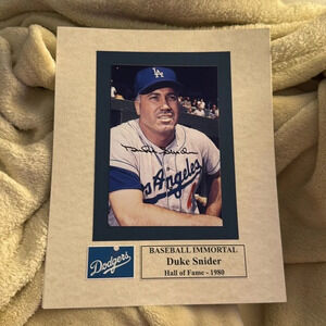- Duke snider autographed photo